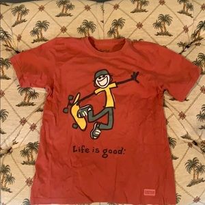 Skateboarding shirt Life Is Good